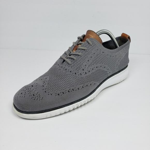 Cole Haan 2.Zerogrand Stitchlite Mens Size 9 Gray Formal Wingtip Oxfords Shoes main image 7